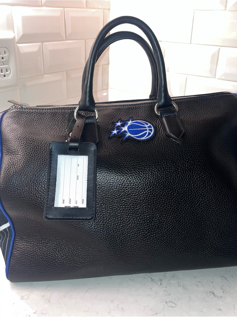 Orlando Magic Couture Leather Duffle Bag - 🔥 theheyyman 🔥 - Men's Travel Bag 🧳